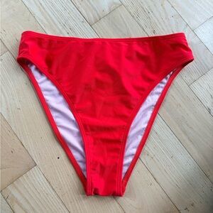 Cupshe Bright Red Bikini Bottom